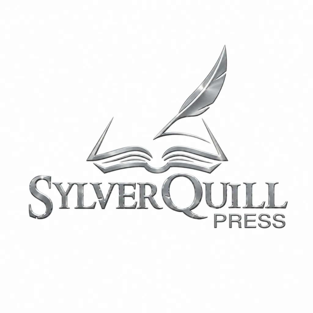 SylverQuill Press quill and open-book logo